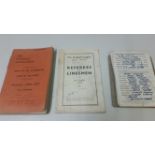 FOOTBALL, pre-WWII selection, inc. FA Rule Book 1926/7, Referee & Linesmans Book 1936, Worthing &