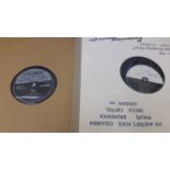 POP MUSIC, signed stickers attached to the centre of 78rpm records, inc. The Platters, The