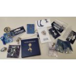 FOOTBALL, Tottenham Hotspur pin badges, inc. coin & key fobs, most in op, EX to MT, 17*