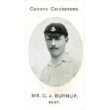 TADDY, County Cricketers, Burnup, Fielder & Humphreys (all Kent), mixed backs, no footnotes, G to