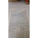 POP MUSIC, signed contract by Jerry Lee Lewis, 24th Jan 1968, five pages, for a show on 24th Apr