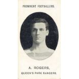 TADDY, Prominent Footballers, Barnes, Rogers & Skilton (all QPR) mixed backs, with footnotes, G to