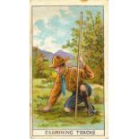 FALCONER & CO., Boy Scout Cards, No. 9 Examining Tracks, stain to back, Scottish trade issues, VG