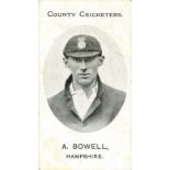 TADDY, County Cricketers, Bowen, Llewellyn & Stone (all Hampshire), mixed backs, no footnotes, G