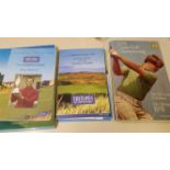 GOLF, British Open programmes, 1978, 1985, 1999 & 2005, with drawsheets, media guides etc., VG to