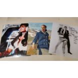 CINEMA, James Bond, signed photos, Caroline Munro, Tilly Masterson & Martine Beswick, 8 x 10, colour
