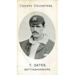 TADDY, County Cricketers, Hardstaff, Oates & Wass (all Nottinghamshire), mixed backs, no