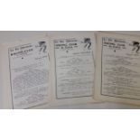 RUGBY UNION, programmes, Racing Club de Calais, 1925-1935/6, G to VG, 20