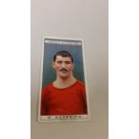 FOOTBALL, cigarette card by Billy Meredith (Manchester United), Ogdens Famous Footballers (