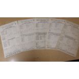 CRICKET, scorecards from Kennington Oval, 19 Surrey, v Worcestershire 1949 & 1951, West Indies 1950,