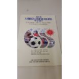 FOOTBALL, programme for the football tournament at the 1986 Asian Games in Seoul, in Japanese &