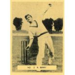 POTTER MOORE, Famous Cricketers (English), complete, medium, G to VG, 20