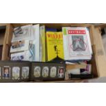 CRICKET, selection inc. programmes, booklets, brochures, signed miniature bats, books; cigarette