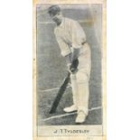 MACDONALD, Cricketers, Tyldesley, creased & corner knocks, FR