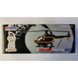 CINEMA, James Bond toy, Stromberg helicopter & Naomi figure, original box internal fitting signed by