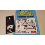 FOOTBALL, New York Cosmos selection, inc. large brochure, Cosmos Headlines: The First Decade, inc.