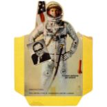 COMMODEX, Operation Moon, partial box top, showing astronaut & James Blake inset, top part