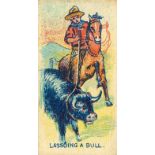 BARRATT, Cowboy Subjects, Lassoing a Bull, anon., G