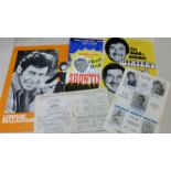 ENTERTAINMENT, signed theatre programmes, inc. Tony Britton, Ken Goodwin, Bruce Forsyth, Geoff