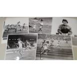 ATHLETICS, sets of press photos, inc. 1960 Rome Olympiad (5 sets of 12); 1950s events (5 sets of