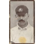 HILL, Famous Cricketers (1912), Nos. 1 Hill (Yorkshire) & 21 Gregory (NSW), blue backs, scuffing