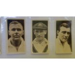 CRICKET, complete (4), Drapkin Australian & English Test Cricketers, Wills 1928, Players 1930 & RIP,