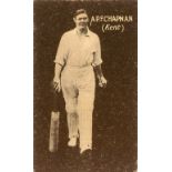 AUSTRALIAN LICORICE, Australian Cricketers (1930), black backs, Australian issue, creased (1) &