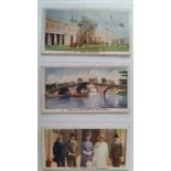 PATTREIOUEX, mainly part sets, inc. British Empire Exhibition (complete), Scenes - early large RP (