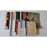 THEATRE PROGRAMMES, Opera, Concerts, Recitals, 1920s onwards, many from 1940s-50s, inc. Vienna