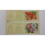 WIX J., Kensitas Flowers, p/c silks, op - printed (8), split spines (2), FR to VG, 12