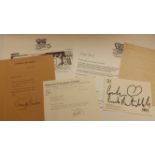 ENTERTAINMENT, signed letters, inc. Albert Finney, Anna Neagle, Eugene Lami, Glenda Jackson etc, G