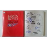 CINEMA, James Bond, multiple signed hardback edition of The Secret World of 007, twelve