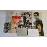 ENTERTAINMENT, signed selection, inc. photos, white cards, album page etc., inc. Robert Vaughan,