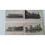 RAILWAY, French postcards, mainly Les Locomotives Francais, G to VG, 45*