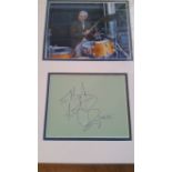 POP MUSIC, The Rolling Stones, signed large album page by Charlie Watts, inscribed, overmounted