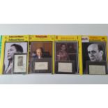 POLITICAL, signed pieces, cards etc., by Jan Masarak, Sirimayo Bandaranaike, Yitzhak Rabin,