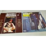 POP MUSIC, LP records, Country & Western, inc. Waylon Jennings (4), Commander Cody (2), Conway