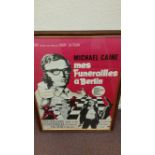 CINEMA, poster, Mes Funerailles a Berlin (Funeral in Berlin), with Michael Caine, 22.5 x 30.5,
