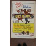 POP MUSIC, film poster, Lets Rock, ft Paul Anka, Danny & the Juniors etc., 27 x 41, G