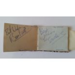 POP MUSIC, autograph album, inc. Brian Poole, Gerry (Marsden), Denny Laine, Barry Jagger & two