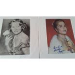 CINEMA, signed selection, actresses, inc. Martha Hyer, Joan Regan (both magazine photos, Simone