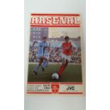 FOOTBALL, programme, Arsenal v Middlesbrough, 12th Dec1981 postponed match, VG to EX