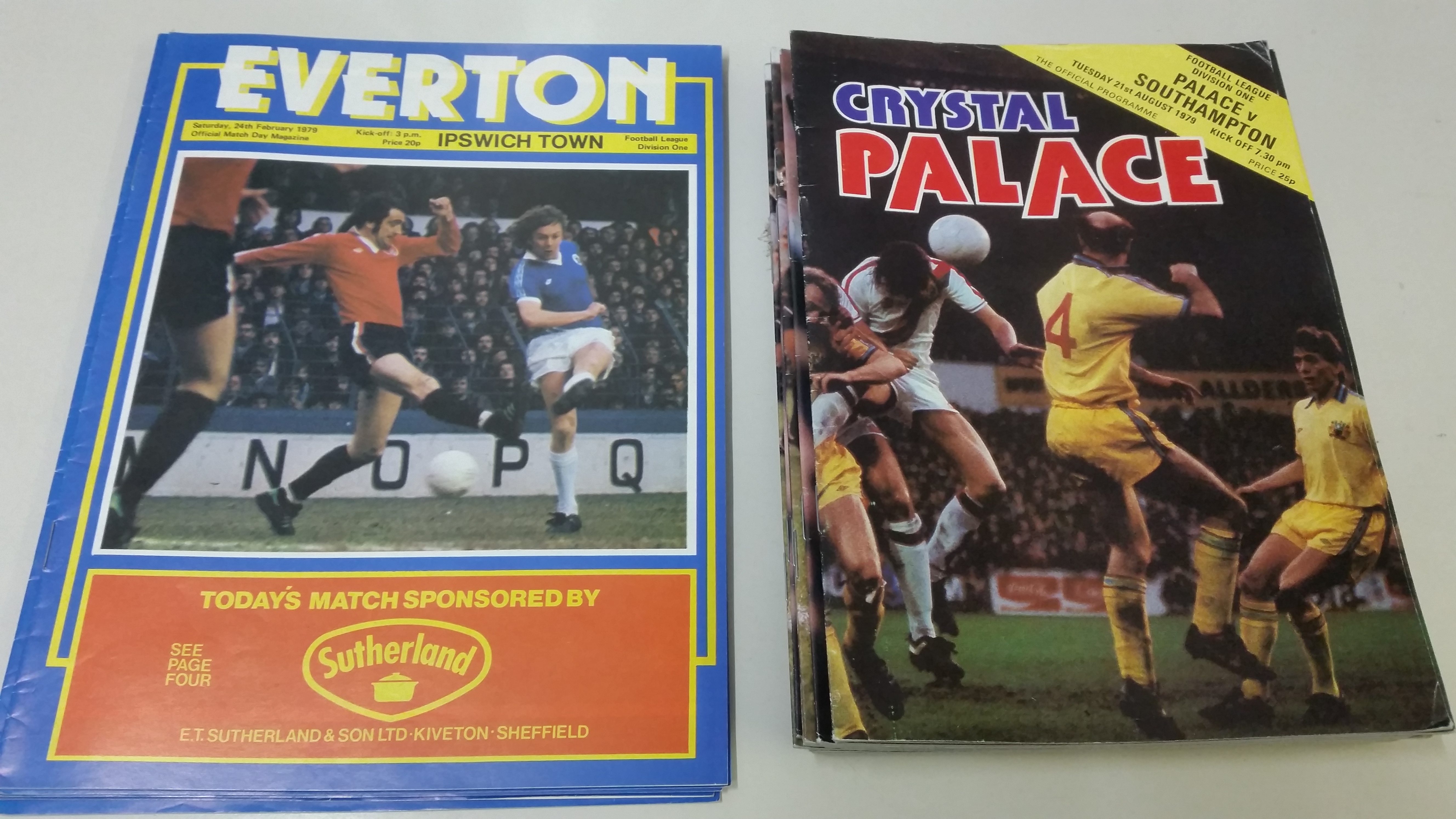 FOOTBALL, programmes, 1960s-1980s, inc. Everton (46), 1978/9, league (20/21, missing Derby) & LC (