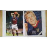 FOOTBALL, Aston Villa signed magazine photos, inc. Mortimer, Daley, With, Milosevic, Spink, Platt,