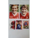 FOOTBALL, signed postcards, photos etc., inc. Gilberto, Gerd Muller, David Seaman, Paul Gascoigne,