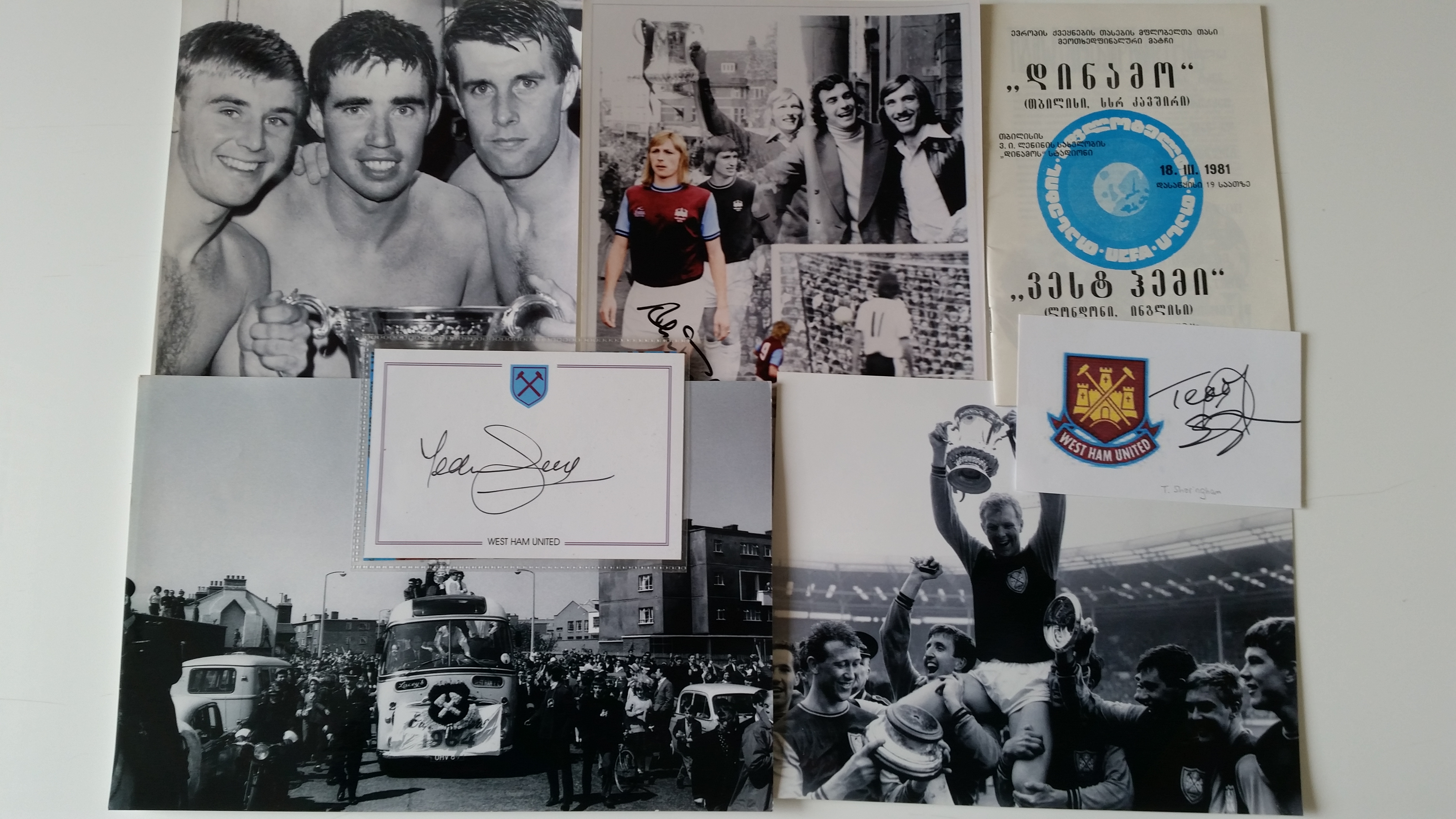 FOOTBALL, West Ham United selection, inc. prints, 1964 FA Cup Final (6), Bobby Moore; signed Alan