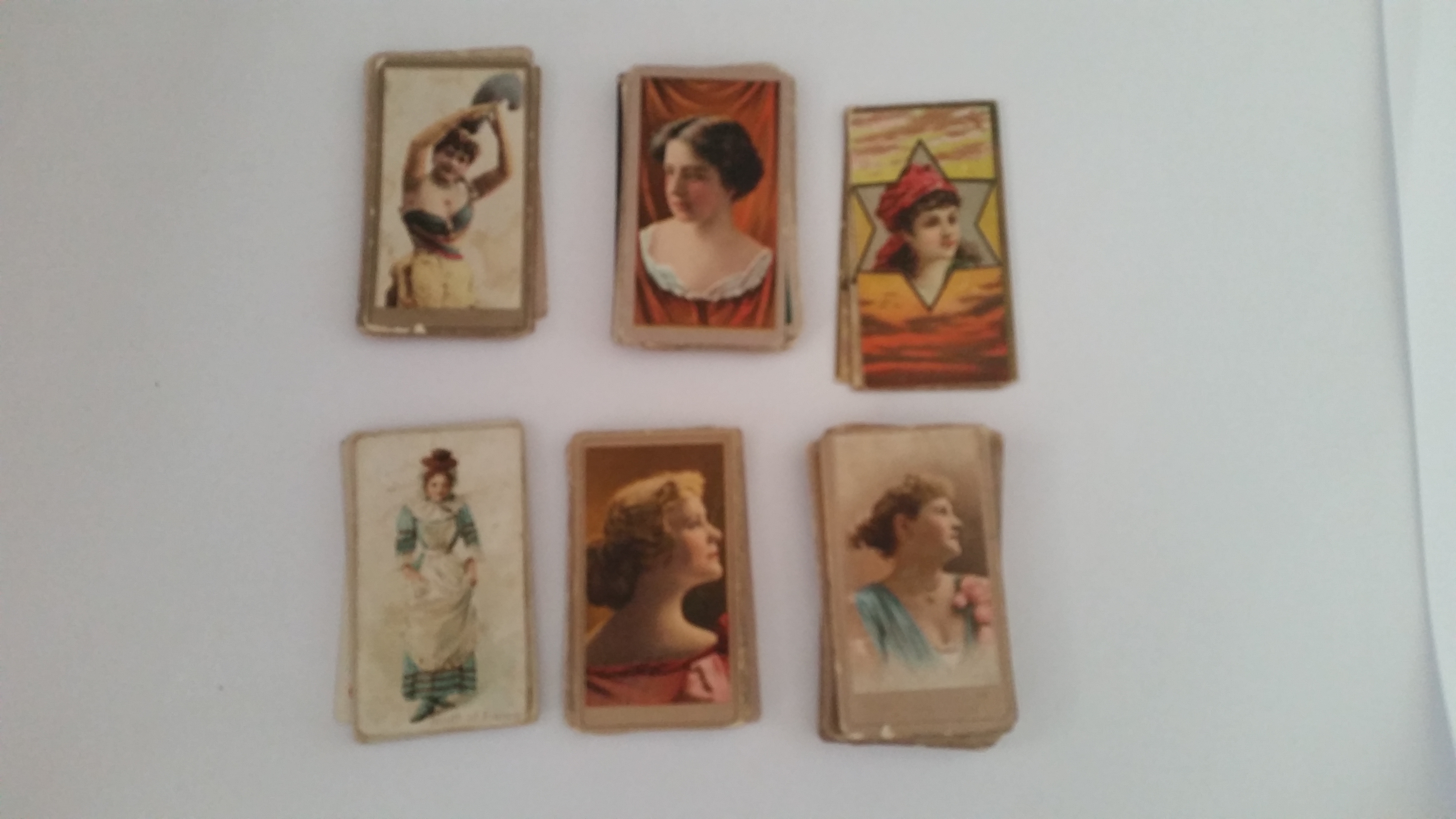 A.T.C., beauties, odds, inc. p/c inset, Congress of Beauty, curtains, domino, naval, etc., some