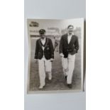 CRICKET, press photograph, England v Australia 1930, Rival captains Percy Chapman and Bill