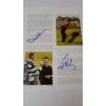 AUTOGRAPHS, signed page from golf yearbook, Pro-Am tournament c.2004, inc. Bobby Charlton, Samuel