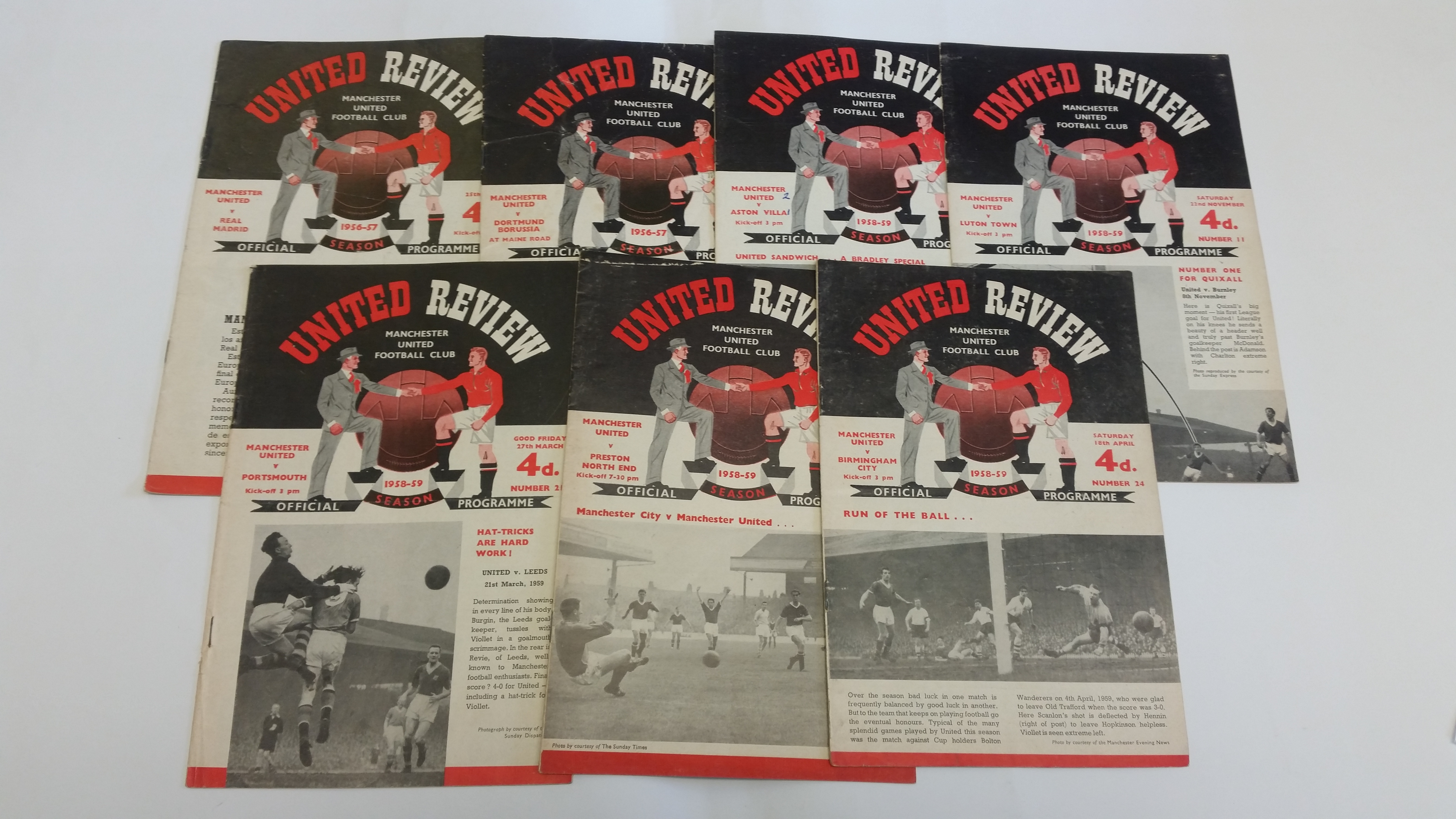 FOOTBALL, Manchester United home programmes, inc. Sunderland, Leeds United, Real Madrid, Borussia - Image 3 of 3